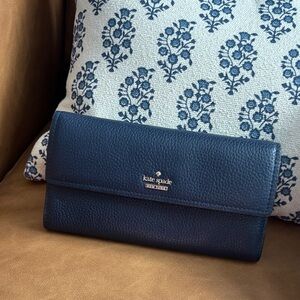 Kate Spade Midnight Blue Leather Wallet